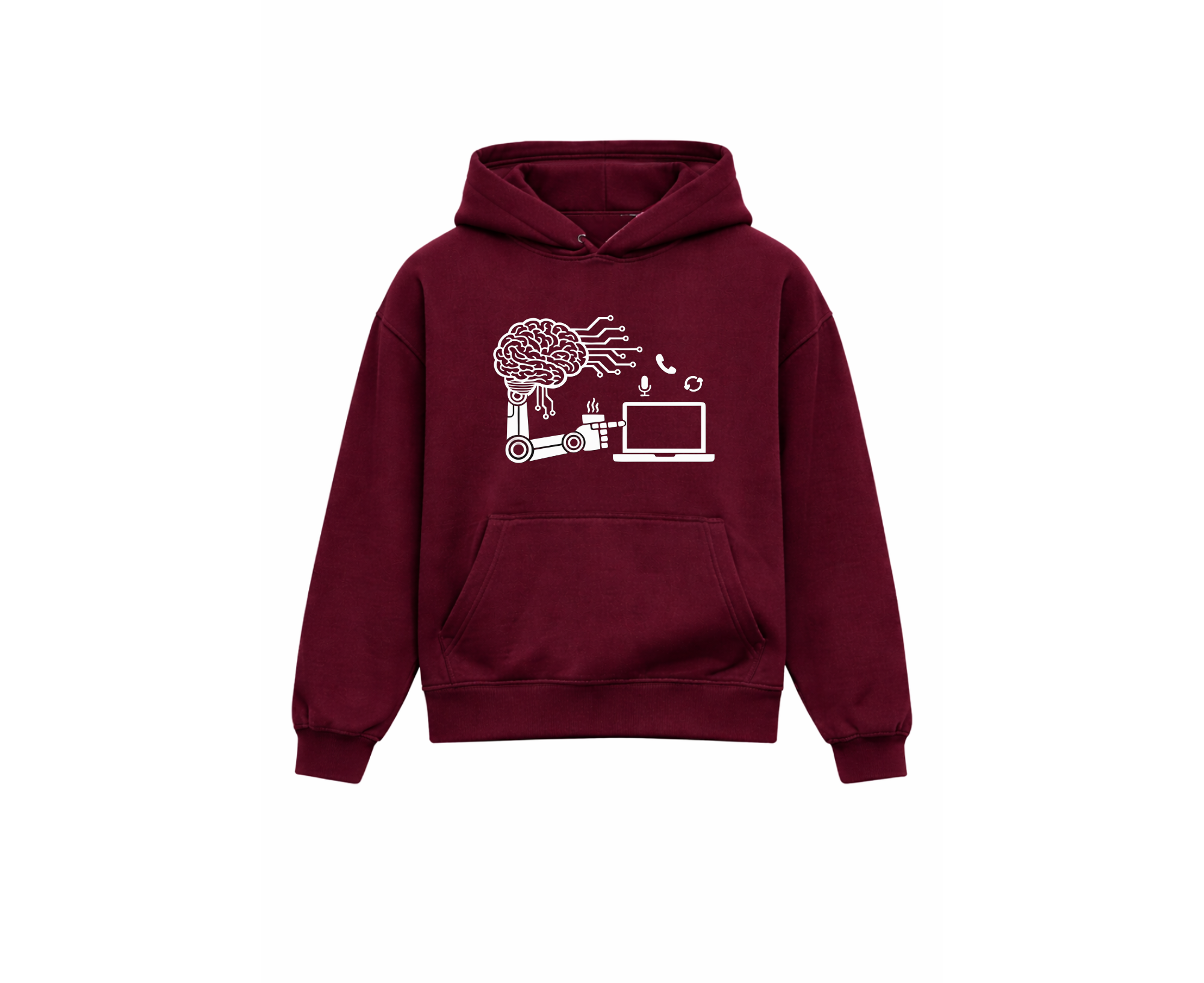 CMD Hoodie Over Size – BrainToCode