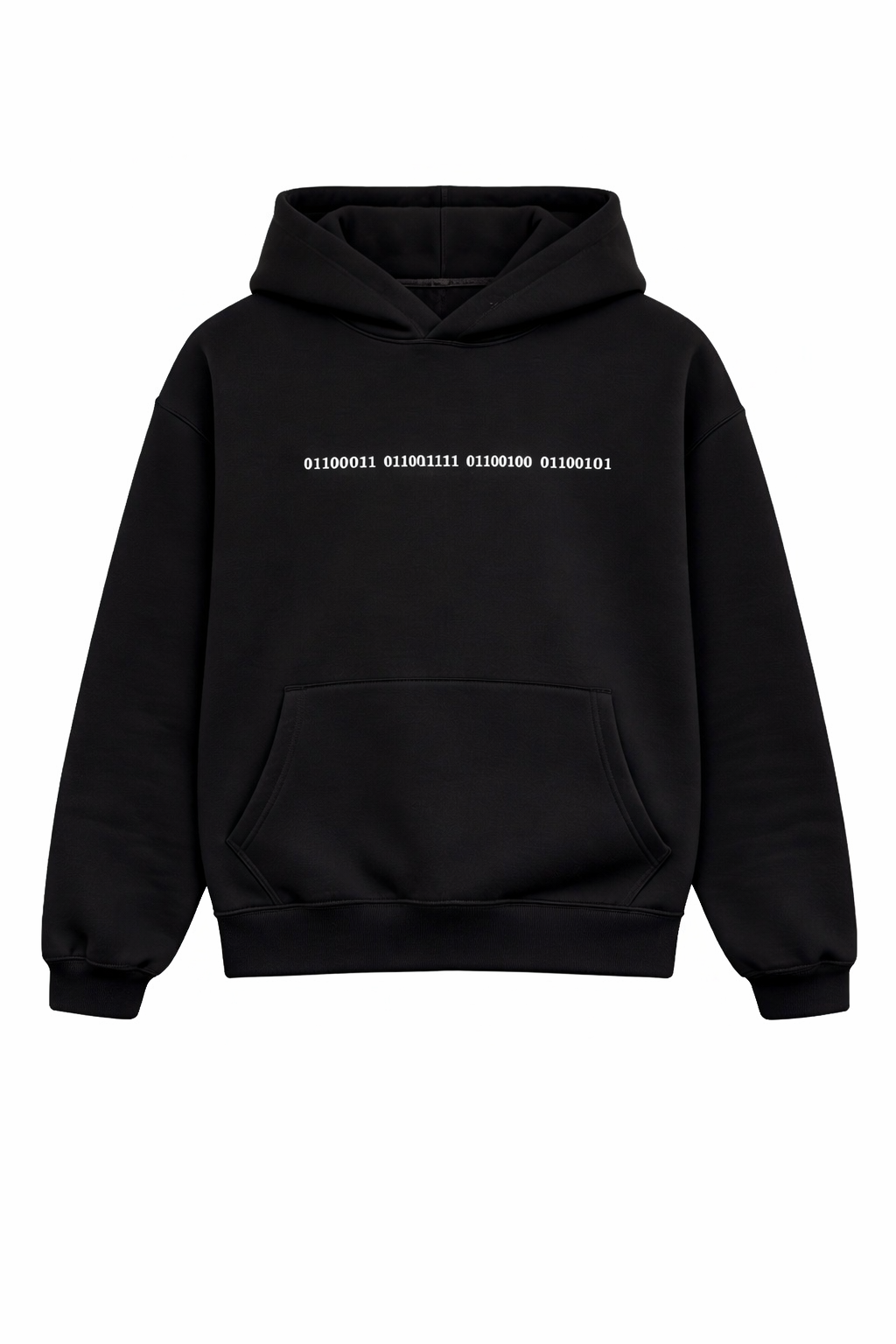 Black Over Size CMD Hoodie – Binary