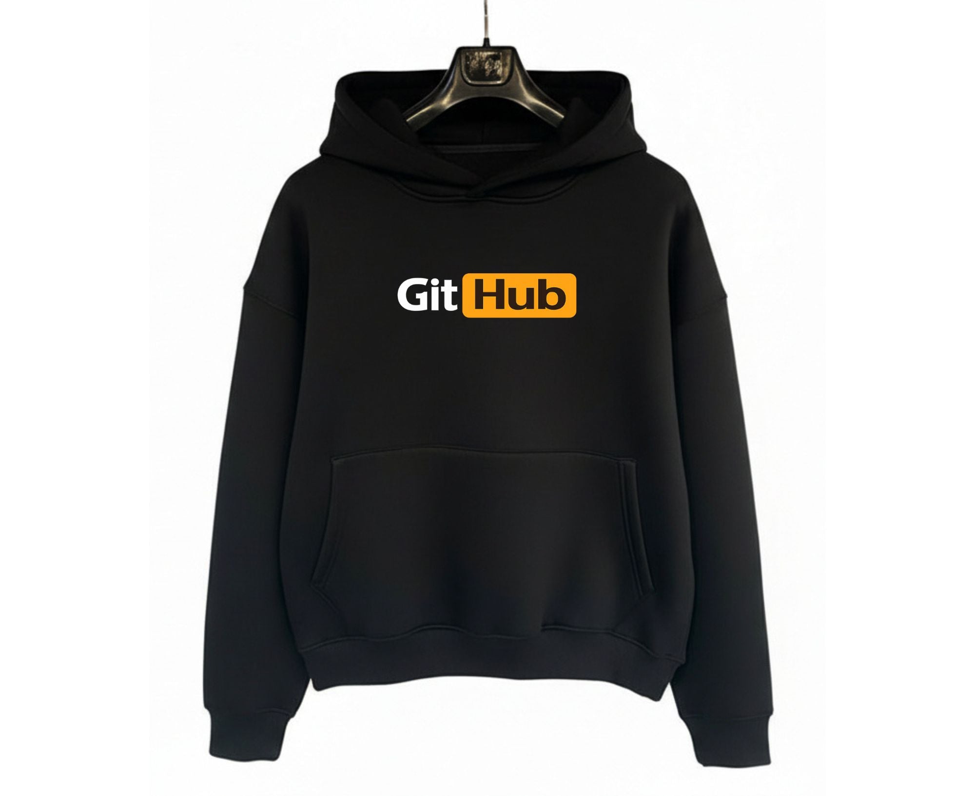 Black Over Size CMD Hoodie – GitHub
