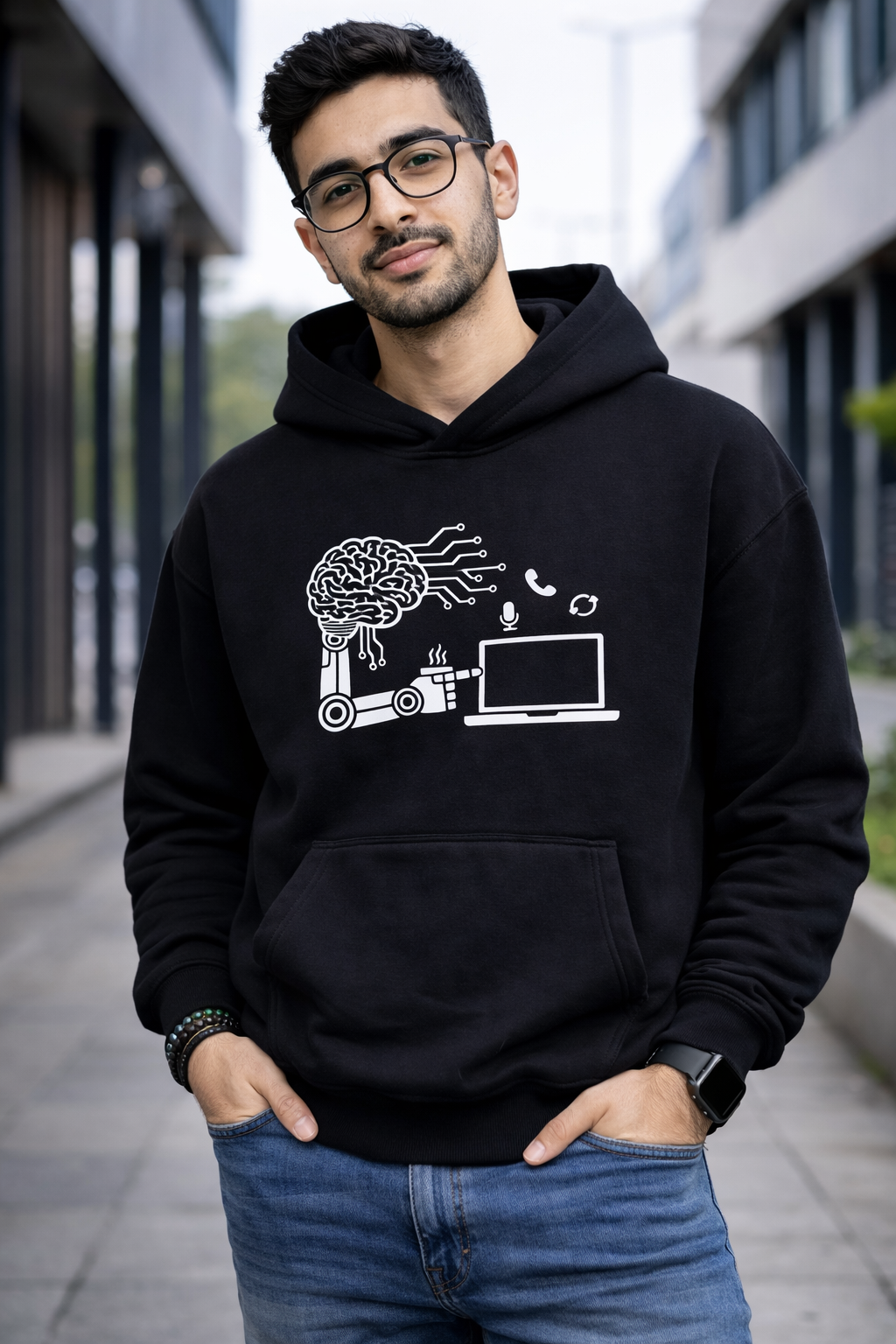 CMD Hoodie Over Size – BrainToCode