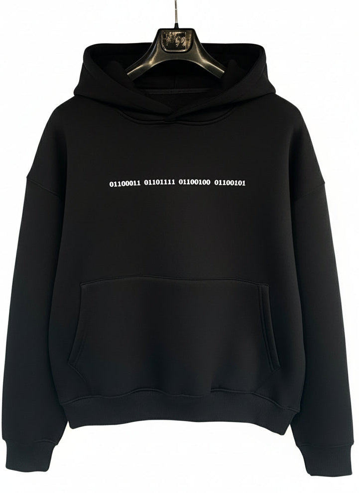 Black Over Size CMD Hoodie – Binary