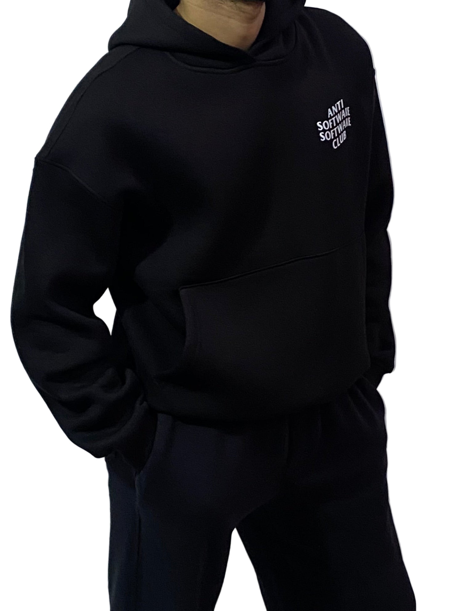 Black Over Size CMD Hoodie – Anti Software