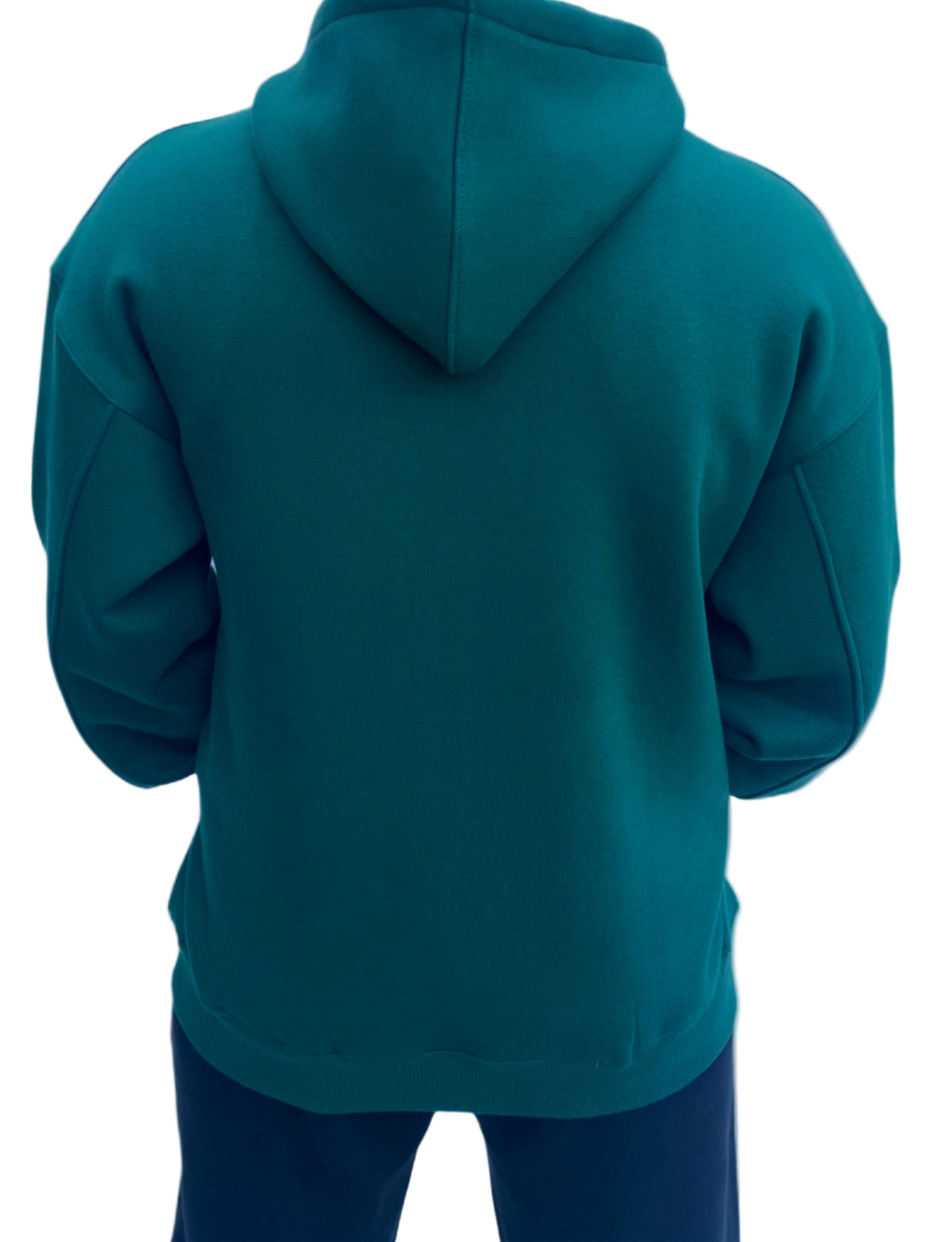Green Over Size Hoodie