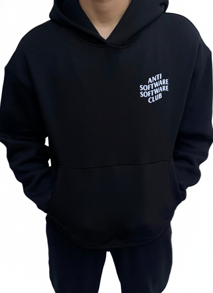 Black Over Size CMD Hoodie – Anti Software