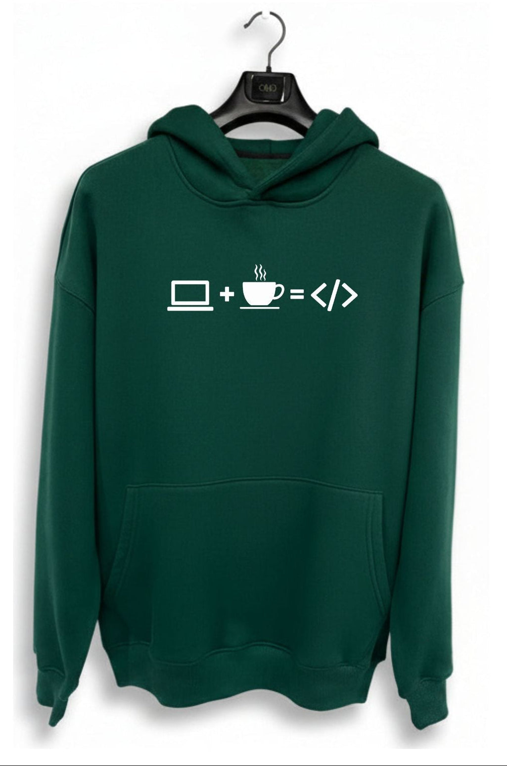 Green Over Size CMD Hoodie – Coding Mode